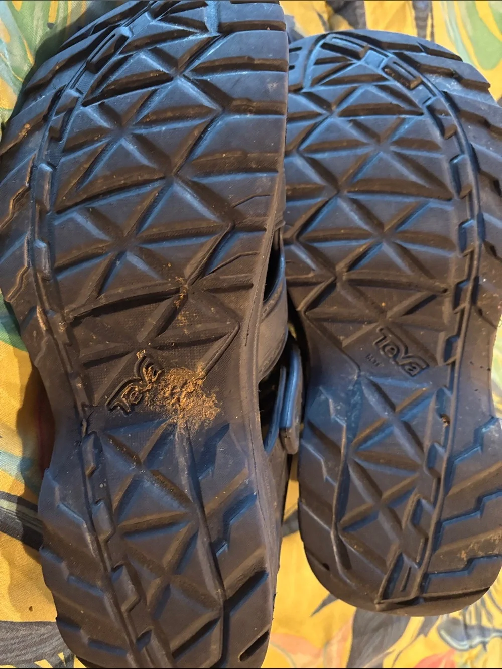 Teva Men's Dark Blue Closed-Toe Strapped Sandals - Picture 2 of 3